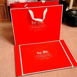 Coach gift box and bag